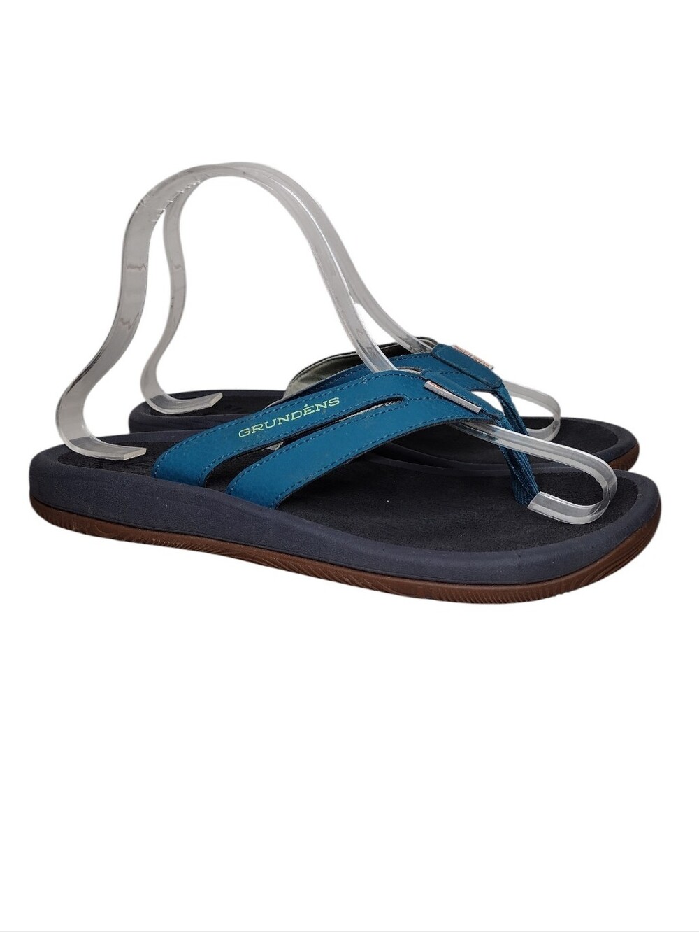 Grundens Blue Waterproof Fishing Flip Flop Sandals Sz 7